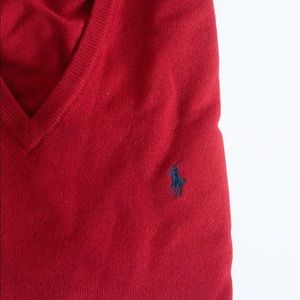 Polo Ralph Lauren V-Neck Merino Wool Sweater